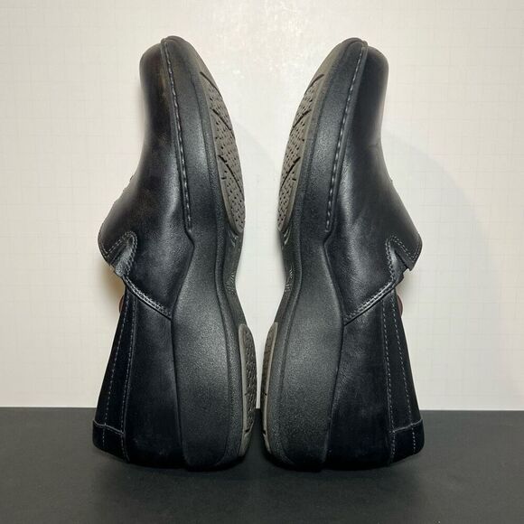 Womens DANSKO Abigail Black Leather Slip On Clogs / Size 9.5-10 / EU 40 - Picture 6 of 8
